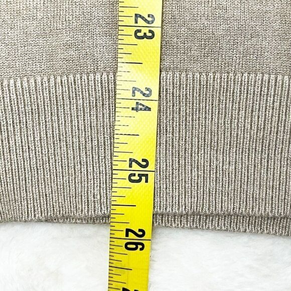 Calvin Klein Shell Sweater Vest Top - Heather Latte - Picture 6 of 9